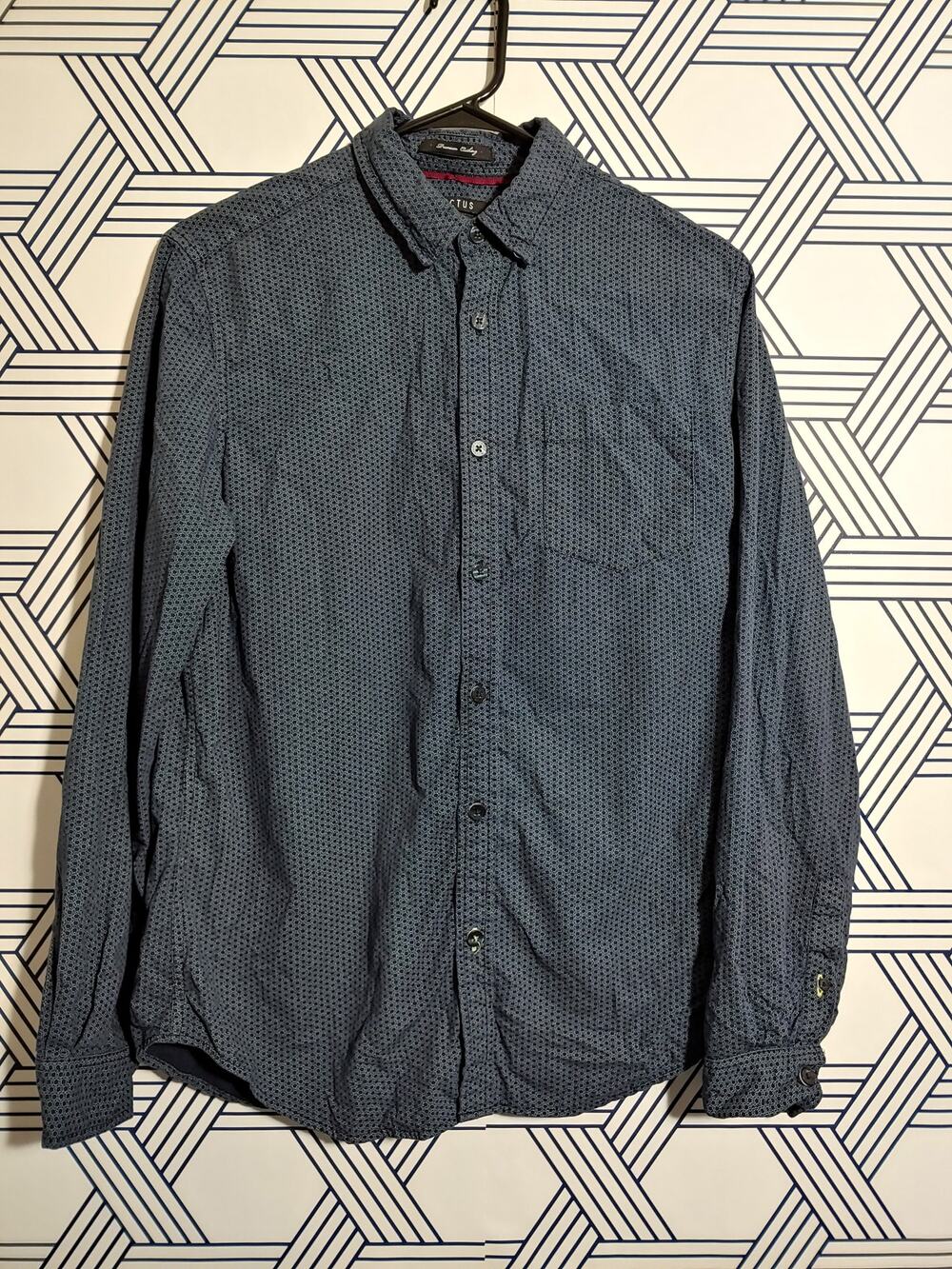 Men's Cactus Slim Fit Premium Cotton Button Front size S